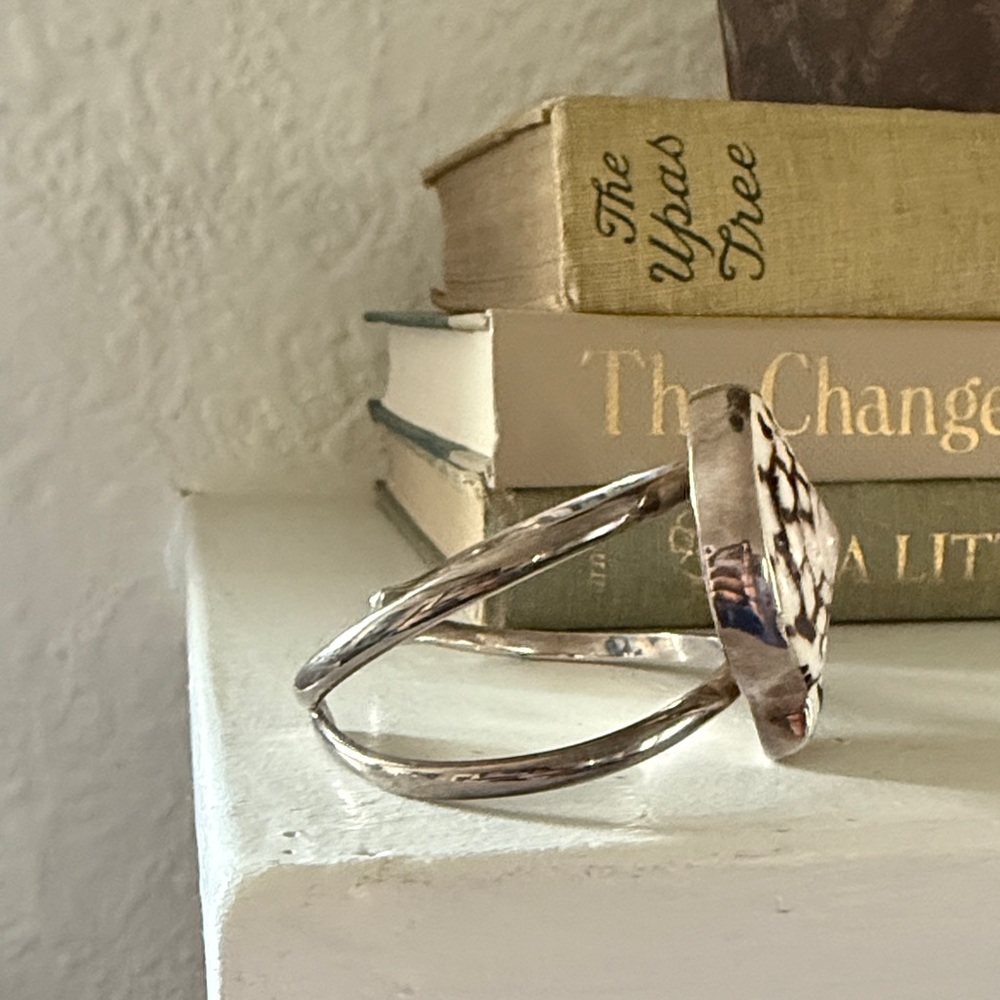 Sterling Silver Genuine Shell Cuff - image 5